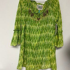 Green Offshoulder Dress